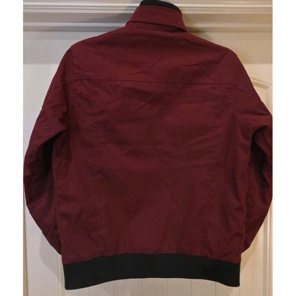 Men's Wear Classic Full Zip Jacket Lined Maroon Size Medium EUC - Picture 10 of 10